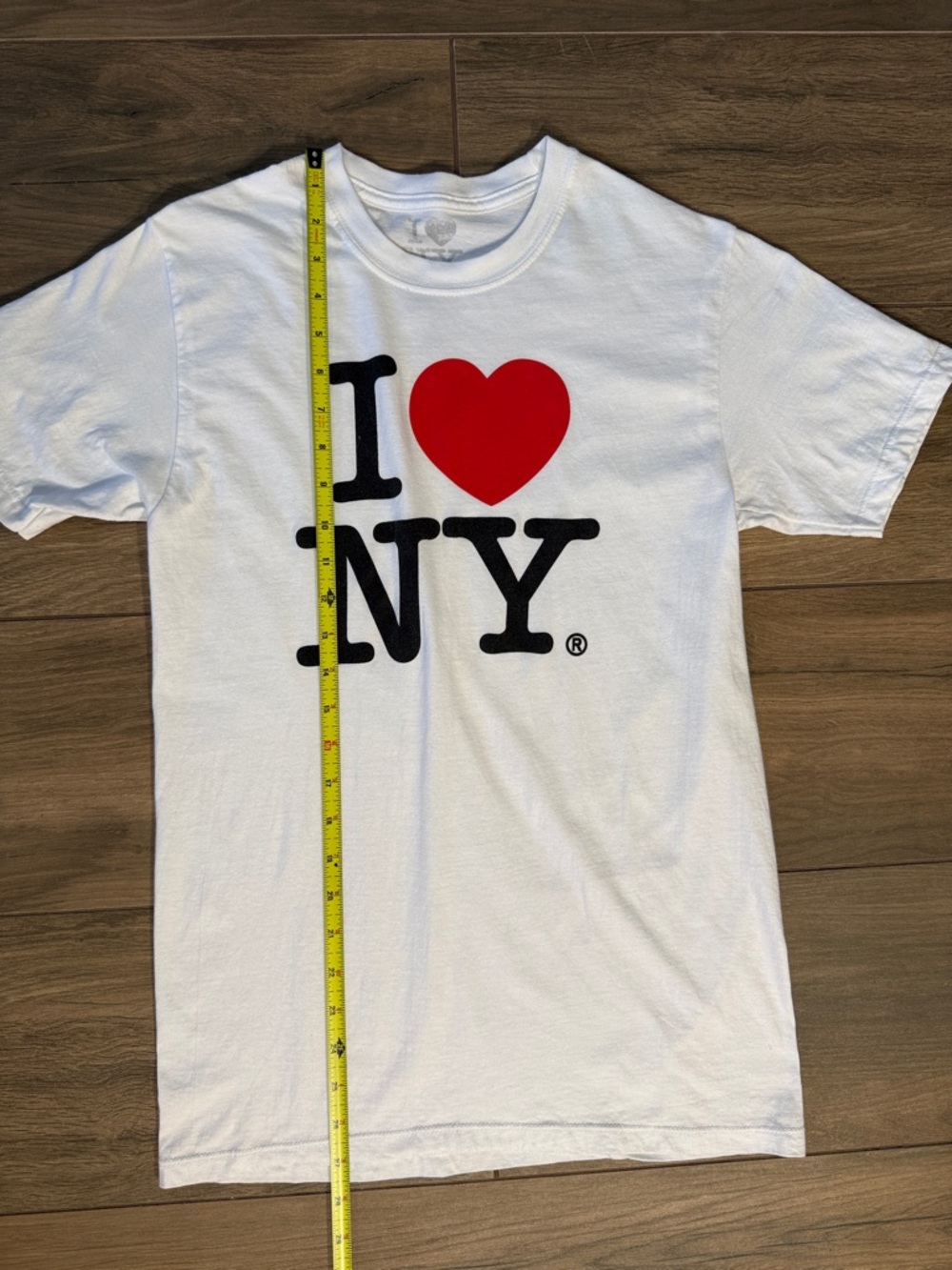 I LOVE NEW YORK Streetwear Short‎ Sleeve White T-Shirt Small Unisex - Picture 5 of 11